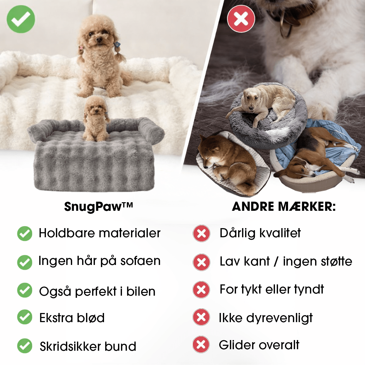 SnugPaw™ – Hyggelig hundeseng - SnugPaw™